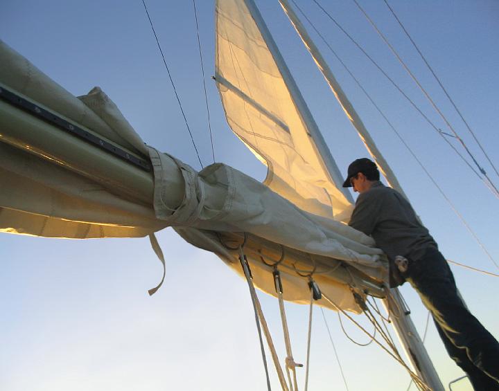 1416_sail.jpg - Furling the sail, San Francisco Bay